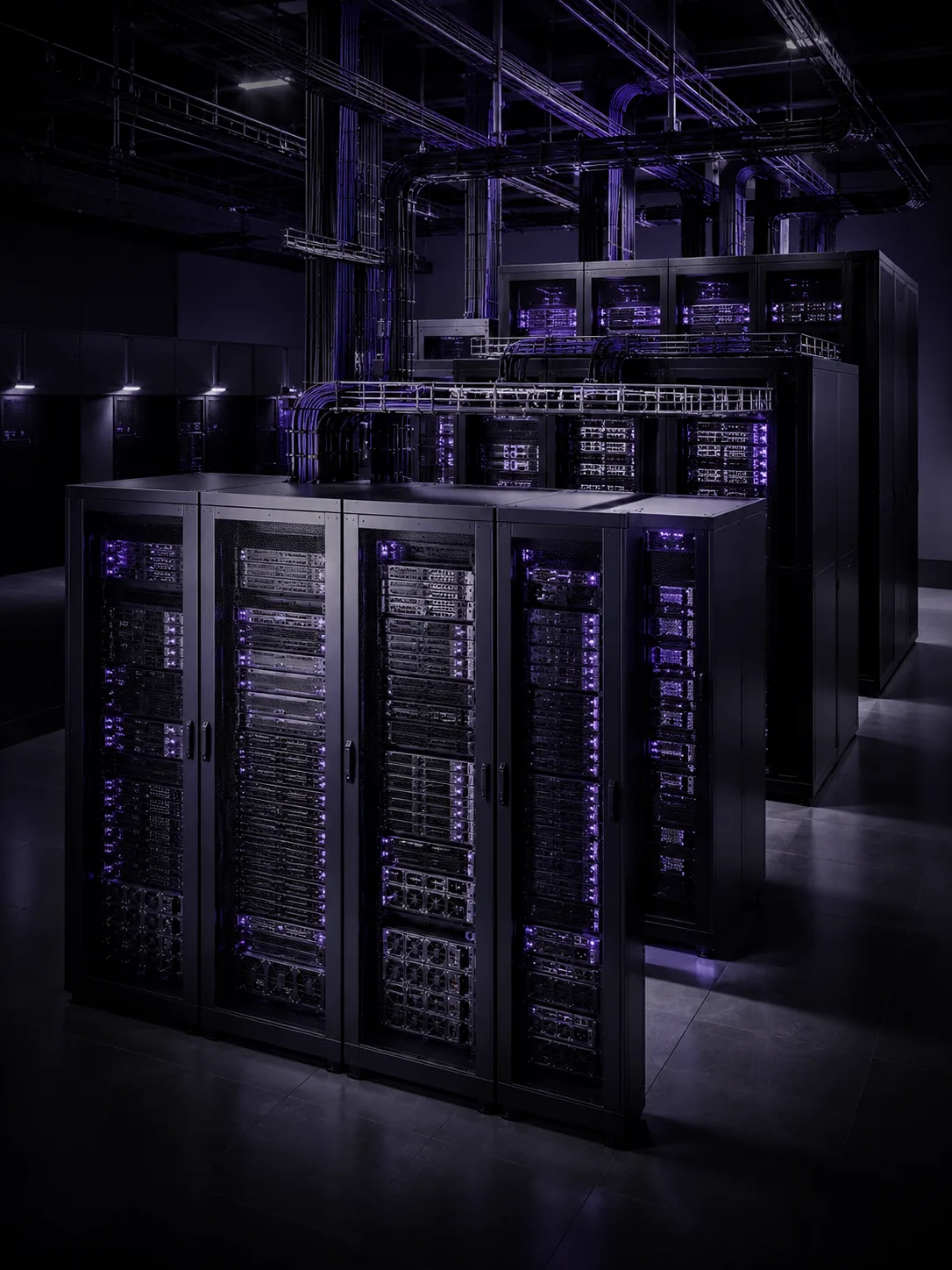 Connected server infrastructure arranged for expanding cloud capacity